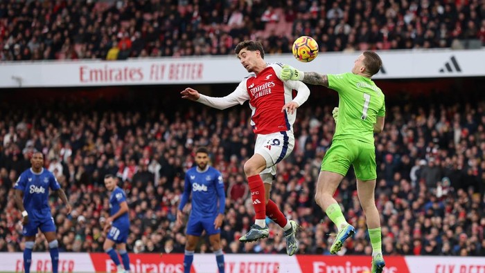 Arsenal Vs Everton 0-0, Clean Sheet Raya dan Pickford Samai Onana